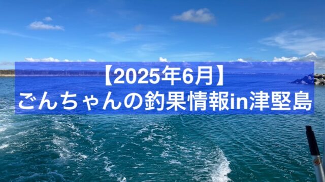 2025年6月津堅島釣果