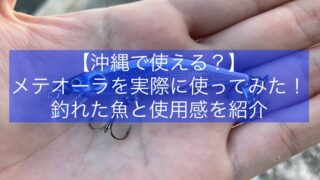 【沖縄で使える？】メテオーラを実際に使ってみた！釣れた魚と使用感を紹介
