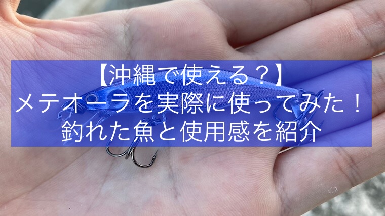【沖縄で使える？】メテオーラを実際に使ってみた！釣れた魚と使用感を紹介